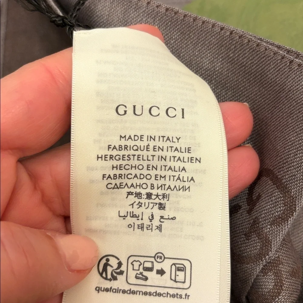 Gucci Chocolate Monogram Scarf
